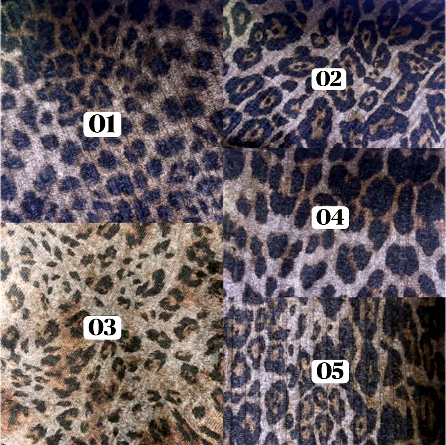 Carta de colores animal print