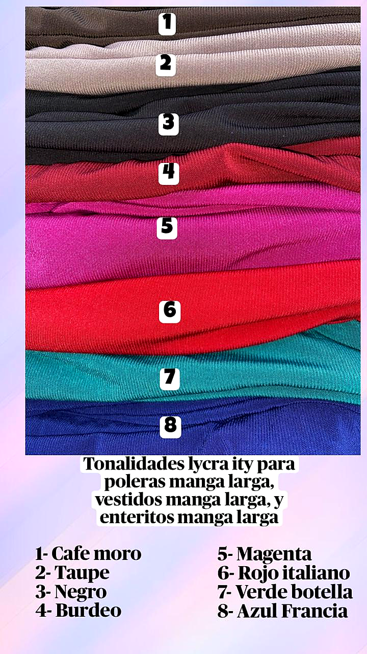 Carta de colores Lycra Ity