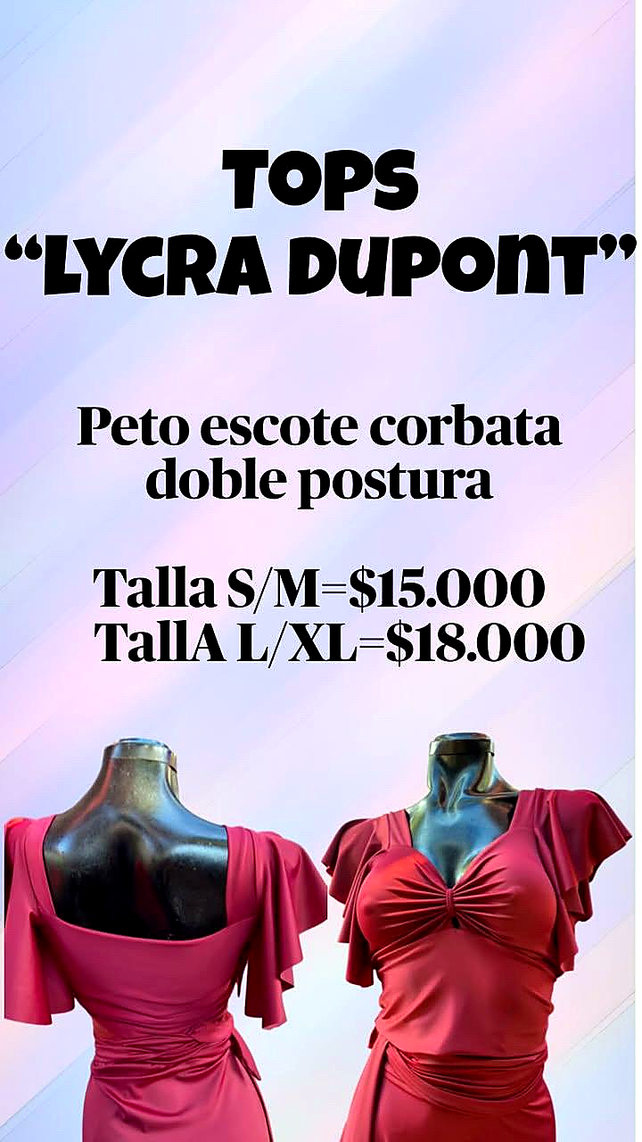 Peto escote corbata rojo